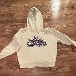Roxy Cream and Purple Hoodie